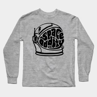 Space Oddity Astronaut Helmet Word Art Long Sleeve T-Shirt